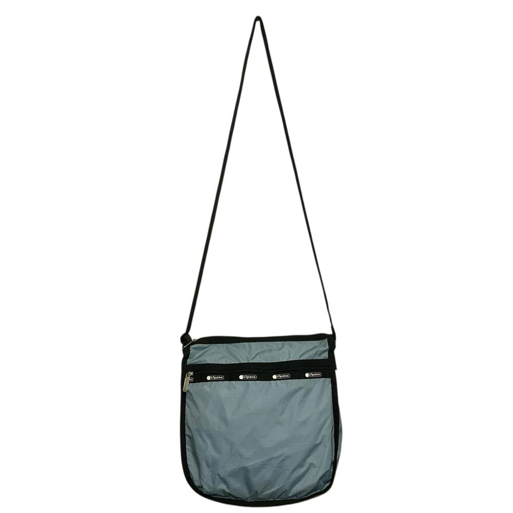 LeSportsac Rebecca Top Zip Lightweight Hobo Messenger Crossbody Travel Bag Blue